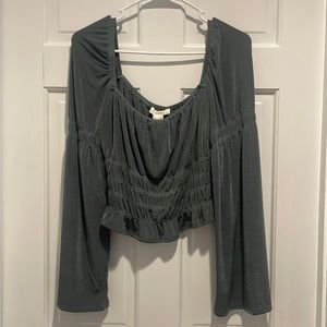 Deep Sage Top. Worn once. Good condition.